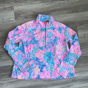 Lilly Pulitzer half zip sweat shirt